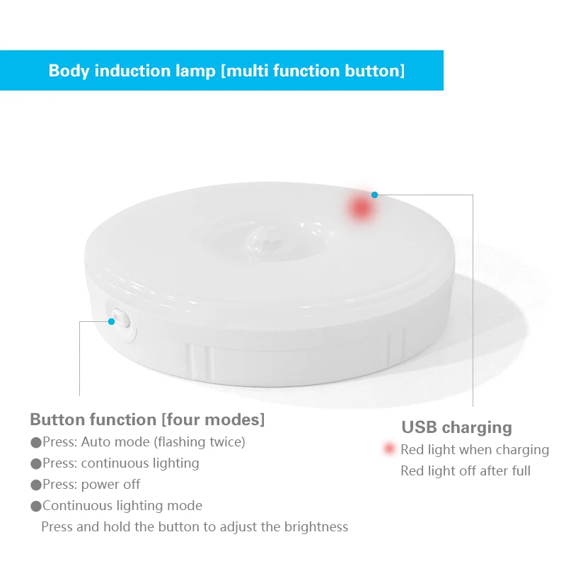 Motion Sensor Light Wireless LED Night Light USB Rechargeable Night Lamp For Kitchen Cabinet Wardrobe Lamp Staircase Backlight dinosaur lamp