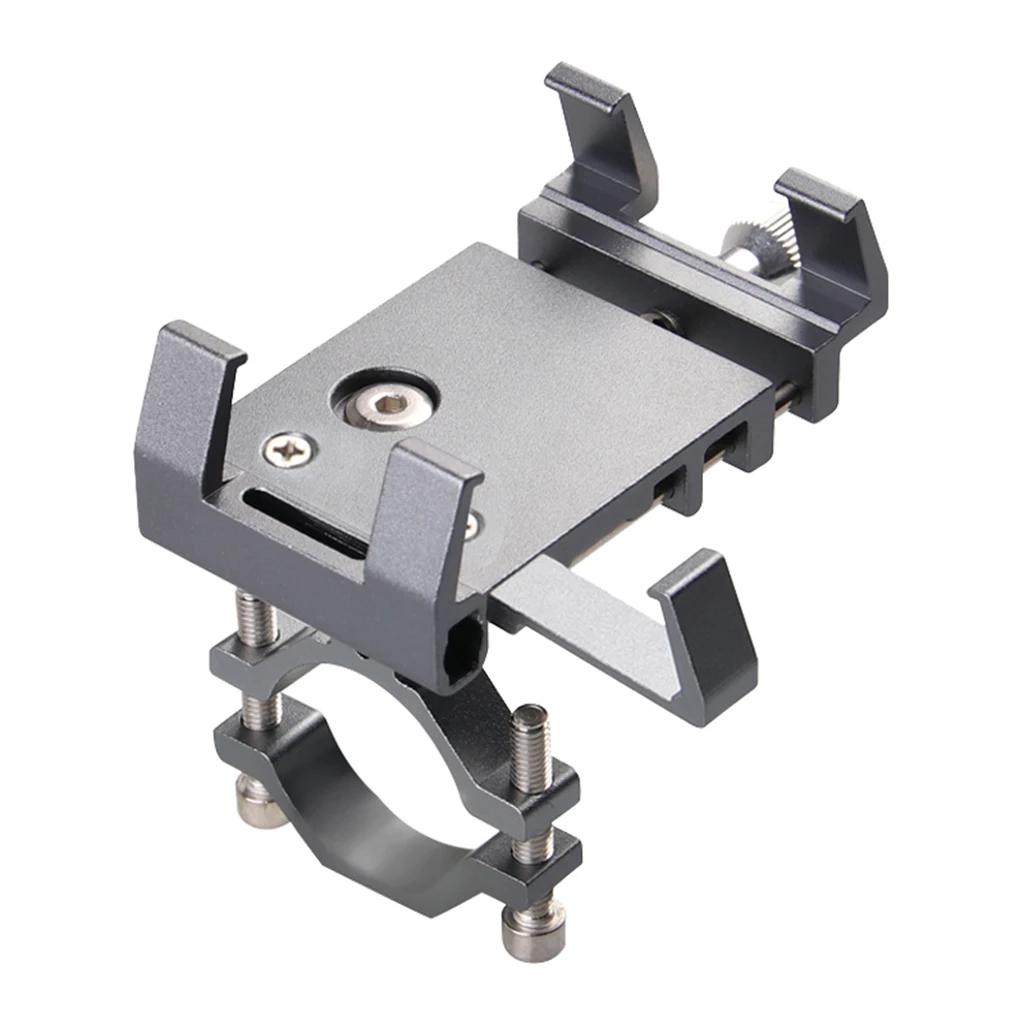 Scooter Phone Bracket Rack Mobile Phone GPS Case Accessories Cell Phone Holder Handlebar Mount Adjustable for Motorcycle Bicycle