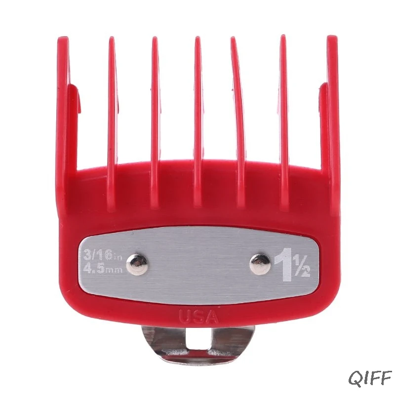 1PC/2PCS Professional Cutting Guide Comb Hair Clipper Limit Comb with Metal Clip