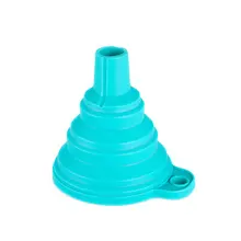 Складная мини-телескопическая Воронка бытовой силиконовый утечки масла кухня небольшой пищевой силикагель воронка