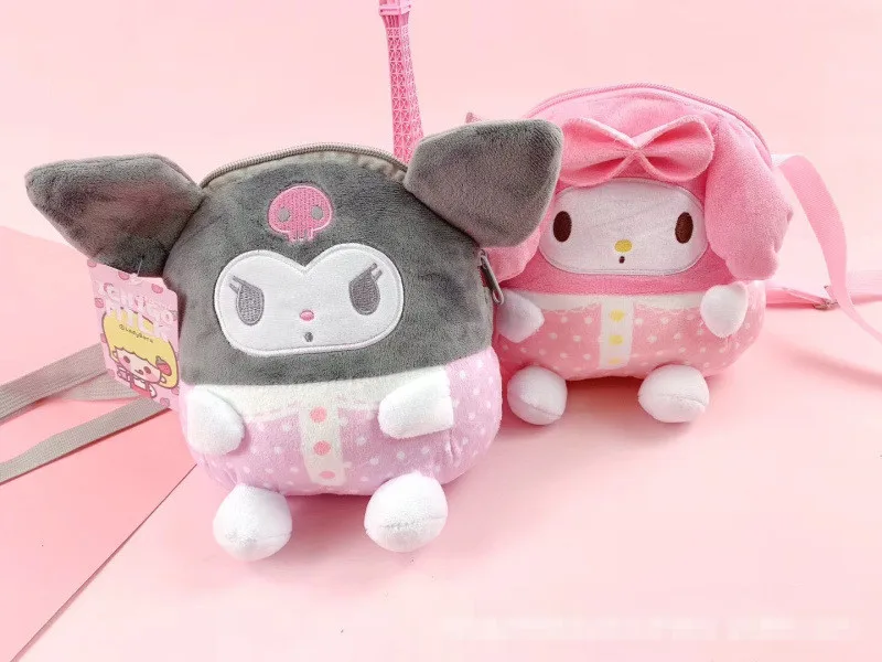 60 шт./лот " плюшевый Кошелек Sanrio KT My melody мягкий чехол для мобильного телефона Cinnamoroll Собака Мягкие плюшевые сумки для игрушек кулон