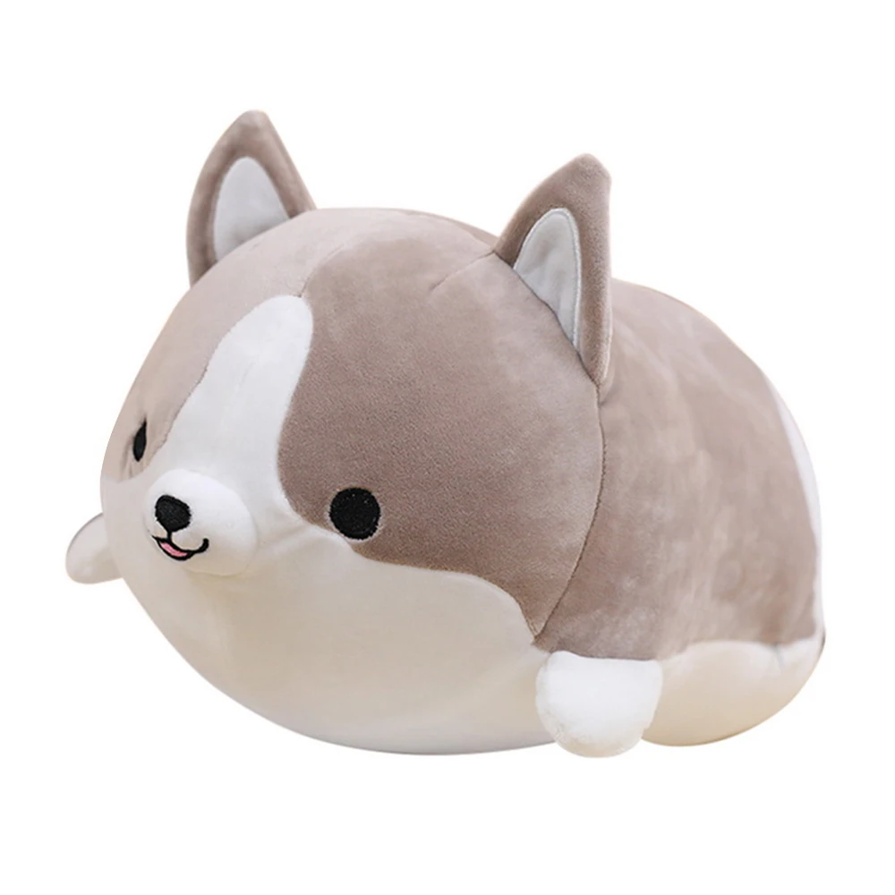 grew 50cm 30/35/50cm Soft Animal Cartoon Pillow Cute Corgi Plush Toy Stuffed Lovely Christmas Gift for Kids Kawaii Valentine Present - Цвет: grew 50cm