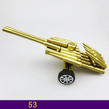 

30x14x8cm Pure Handmade Metal 53 Double Cannon Model Painting Bullett Shell Crafts Military Cannon Model Toys for Children Adult