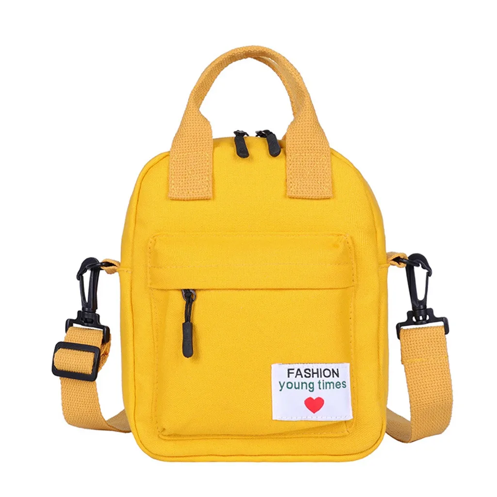 

2020 Women Pure Color Casual Tote Outdoor Bag Canvas Handbag Zipper Shoulder Bag Women Spring And Summer Popular Bag 1231