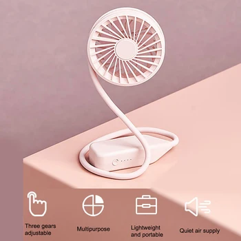 

Neck Fan Mini USB Portable Fan Neckband With Rechargeable Battery Desk Fans Handheld Air Cooler Conditioner for Room Outdoor