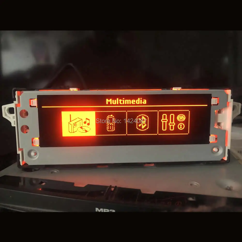 Оригинальный красный экран Поддержка USB Bluetooth дисплей монитор 6pin для Peugeot 301 308 408