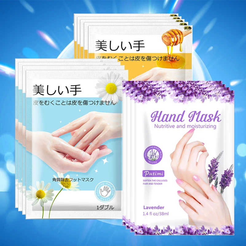 

3Packs Moisturizing Hand Mask Spa Gloves Exfoliating Hand Patches Gloves Whitening Mask Nourishing Hand Mask Remove Dead Skin