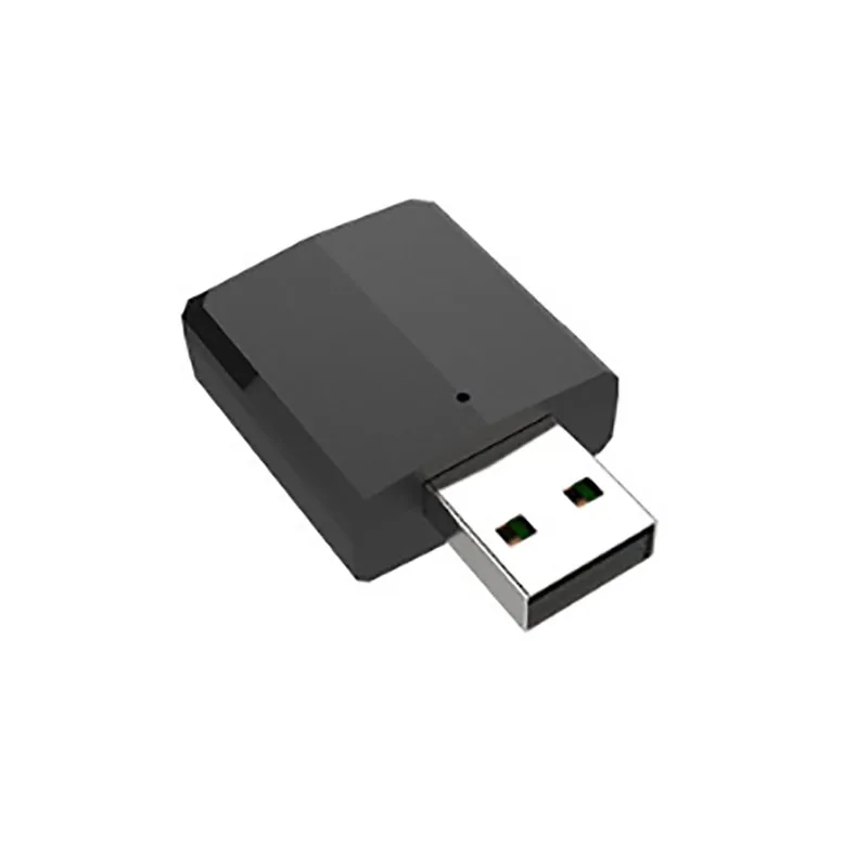 Bluetooth 5,0 аудио приемник передатчик 3 в 1 Мини 3,5 мм разъем AUX USB стерео музыка беспроводной адаптер для ТВ автомобиля ПК наушники - Название цвета: Черный