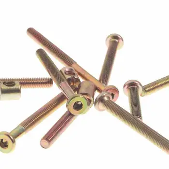 

1 Set Furniture Crib Bolts With Barrel Nuts Assortment Kit For Furniture Cots Baby Beds Crib 16/20/30/40/45/50/55/70/75/85mm