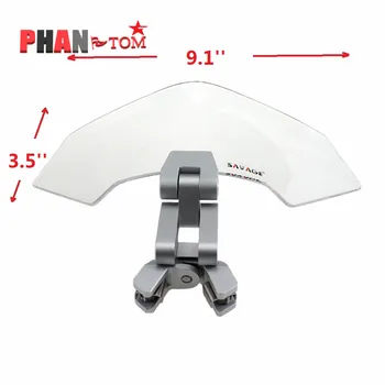 

Universal Motorcycle Windshield Airflow Adjustable Windscreen extension Deflector Windshield Spoiler
