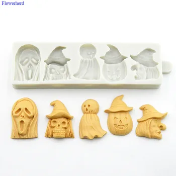 

Halloween Series Fondant Cake Mold Ghost Bat Pumpkin Silicone Mold Cake Mold Baking Utensils Chocolate Mold Party Decoration