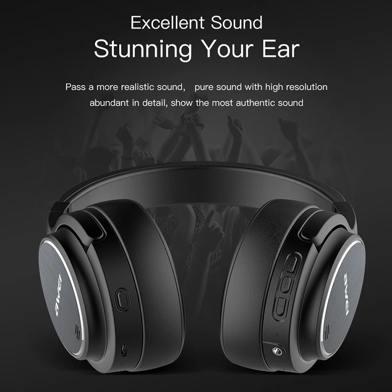 AWEI A950BL беспроводные наушники Bluetooth наушники с активным шумоподавлением стерео игровая гарнитура с микрофоном Handfree