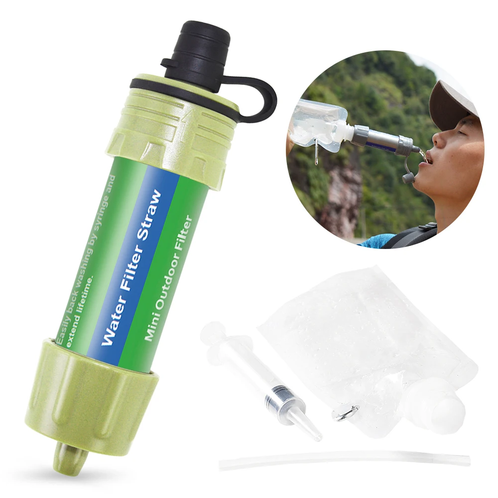 Details about   Outdoor Portable Water Filter Straws Purifier Survival Emergency Camping Tools 