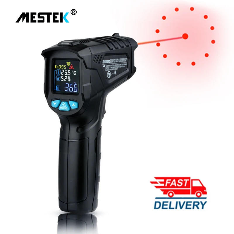 Digital Infrared Thermometer termometro infrarojo IR LCD Temperature Meter Non contact Laser Thermometers Pyrometer Hygrometer|thermometer hygrometer temperature|thermometer hygrometerinfrared thermometer - AliExpress