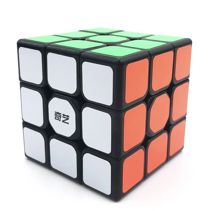 Black Qiyi 3x3x3 куб профессиональный 5,7 см скоростной куб для кубика-пазла Neo Cubo Magico стикер для детские образовательные игрушки - Цвет: Black