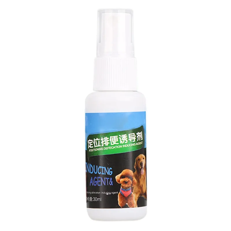 Spray de entrenamiento para mascotas, 30ML, accesorios para perro, almohadilla inductora para perros, gatos, cachorros, inodoro de entrenamiento para orina para mascotas (Inedible)