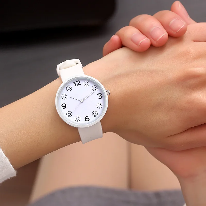 

Shu xia Soft Girl Sub-Harajuku-Style Simple Candy-Colored Jelly Watch Trend Soft Girl Girl'S Cute Middle School Students MEN'S W