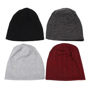 

Autumn And Winter new style solid color knitted hat Skullies cap beanie hat for adult men and women 88
