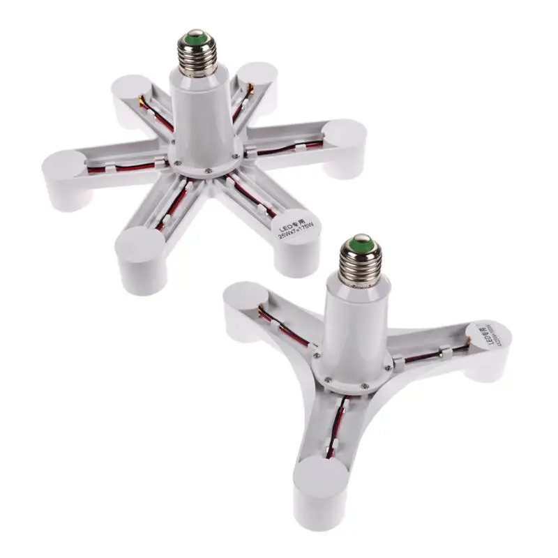

Adjustable 1 To 4/7 Lamp Adapter Holder LED Lamp Light E27 Bulb Base Socket Splitter Holder Converter 220V Socket Splitter