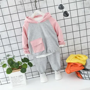 

Autumn Baby Girls Clothes Children Suits Infant Casual Sport Cartoon Rabbit Hooded T Shirt Pants 2pcs/sets Kid Toddler Clothing