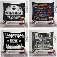 Vintage Punk Tapestry Wall Hanging Retro Aesthetic Home Background Cloth Corridor Yoga Bedroom Living Room Blanket Mural Decor