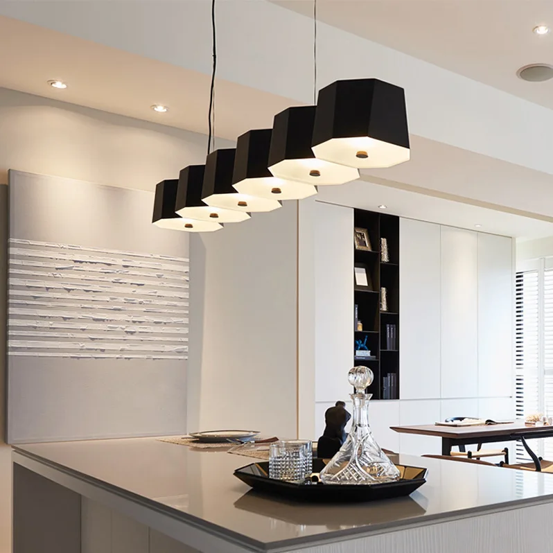 

Northern Europe post modern bar study dining room chandelier personality designer model room office combination lamp