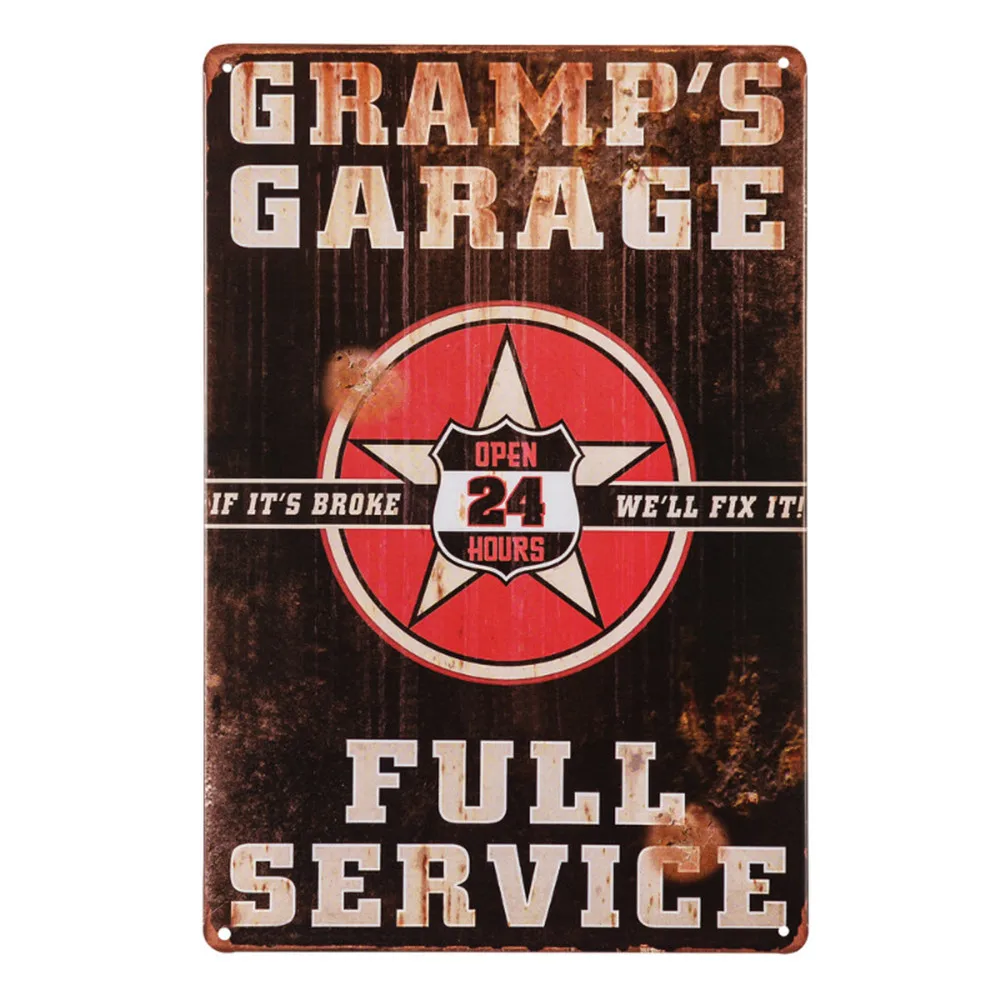 

Grandfather's Garage Sign Gift for The Grandad who has Everything Best Grandpa Gift from his Grandson or Granddaughter