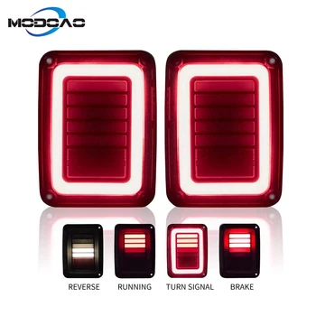

LED Tail Lights Smoked for 2007-2018 Jeep Wrangler Reverse Light Turn Signal Lamp Running Lights for Jeep Wrangler JK