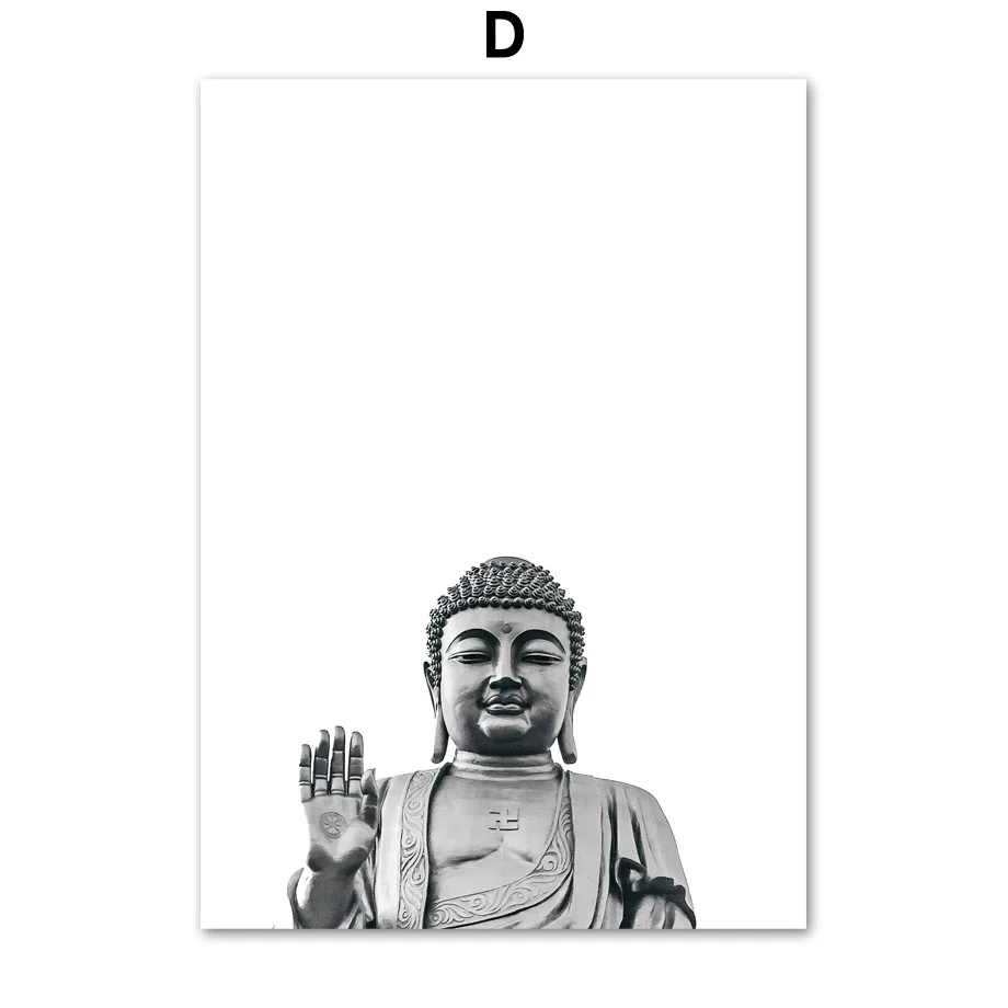 Wall-Art-Canvas-Painting-Statue-Buddha-Shakyamuni-Black-White-Nordic-Posters-And-Prints-Wall-Pictures-For (4)