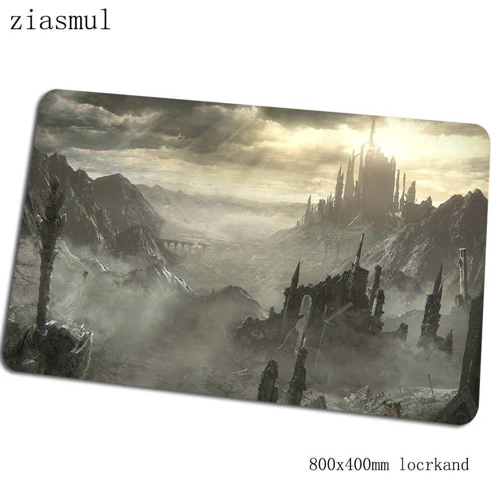 Dark souls 3 коврики 800x400x3 мм Kawaii игровой коврик для мыши и клавиатура Коврик для мыши натуральный резиновый блокнот аксессуары для геймеров коврик для мыши - Цвет: Size 800x400x3mm