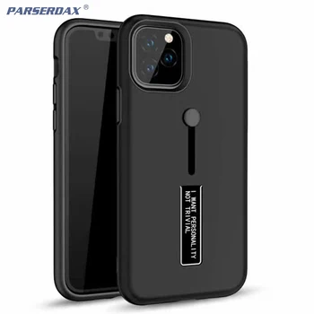 

Fold Open Finger Loop Strap Cover For Apple iPhone 11 Pro Max X XS XR 8 7 Plus 6 6S 5 5S SE Armor Shockproof Phone Case 10Pcs