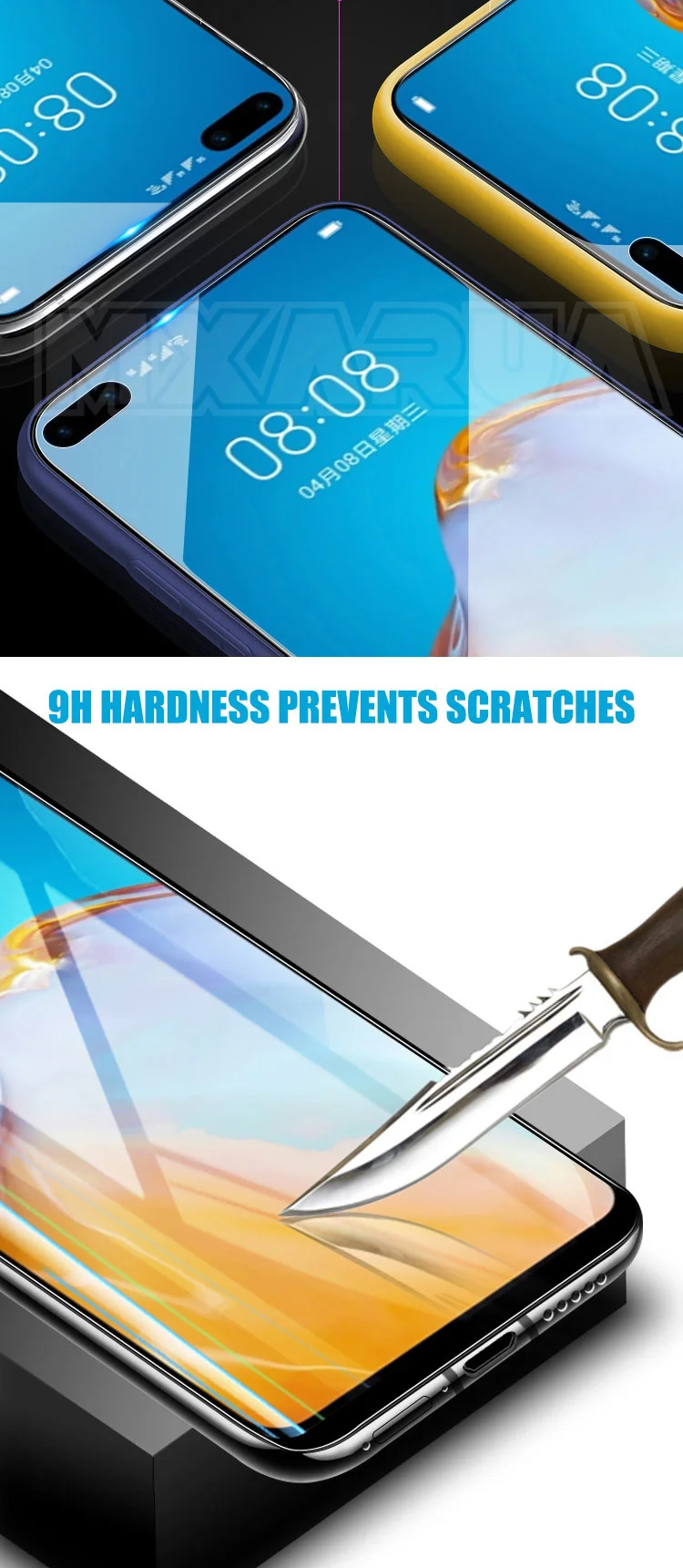 phone screen protectors 9D Protective Glass For Huawei Mate 30 P30 P40 Lite E Screen Protector Film P20 Pro P10 Lite P Smart Z S 2021 Tempered Glass mobile phone screen protector