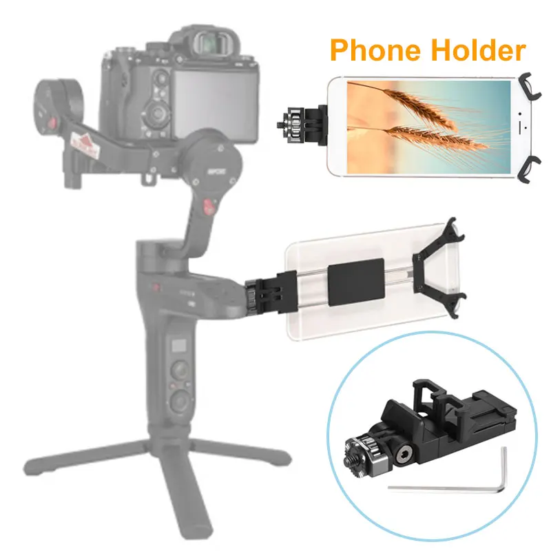 

Phone Holder for Zhiyun Weebill Lab Crane 3 LAB Hohem iSteady Pro Feiyu G6 Gimbal Viewfinder for Smartphone Mount Tripod Bracket