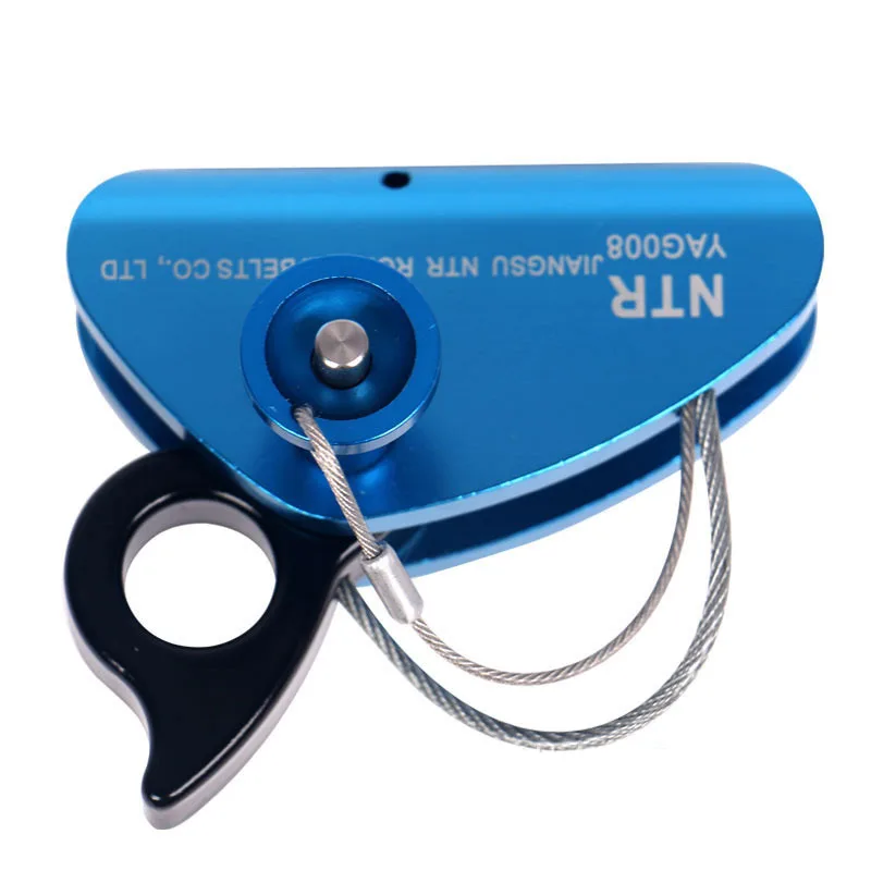 Belay Devices Load-carrying Pulley Belays Anti-fall Safety Outdoor Climbing Mountaineering Protective Equipments Fall Arresters - Цвет: Blue