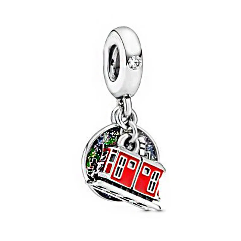 

The Second Summer New DIY Royal carriage pendant Charm fit Original Pandora Bracelets 100% 925 Sterling Silver DIY Birthday HOT