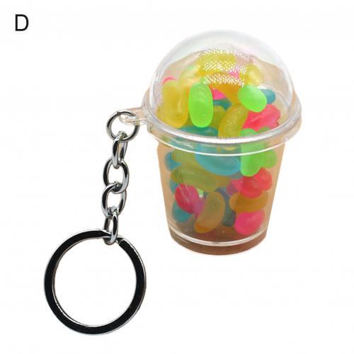 Snacks Popcorn Candy Cup Keychain Student Couple Bag Decor Pendant