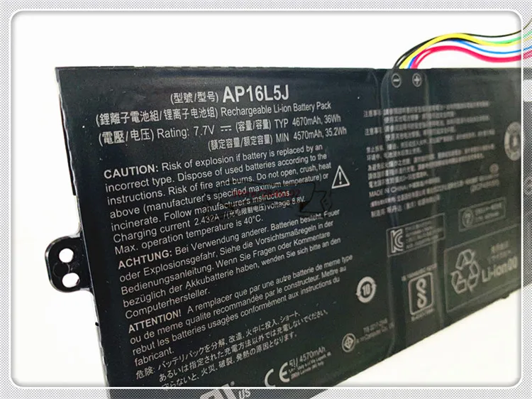 

GYIYGY 7.7V 36Wh 4670mAh AP16L5J Battery for Acer Aspire Swift 5 SF514-52T Spin 1 SP111-32N Series