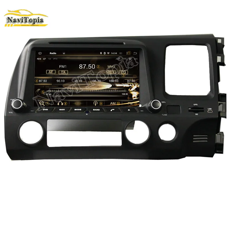 Perfect Octa Core 4G RAM 64G ROM Android 9.0 Car DVD Multimedia Player Auto GPS for Honda CIVIC right driving 2006-2011 0