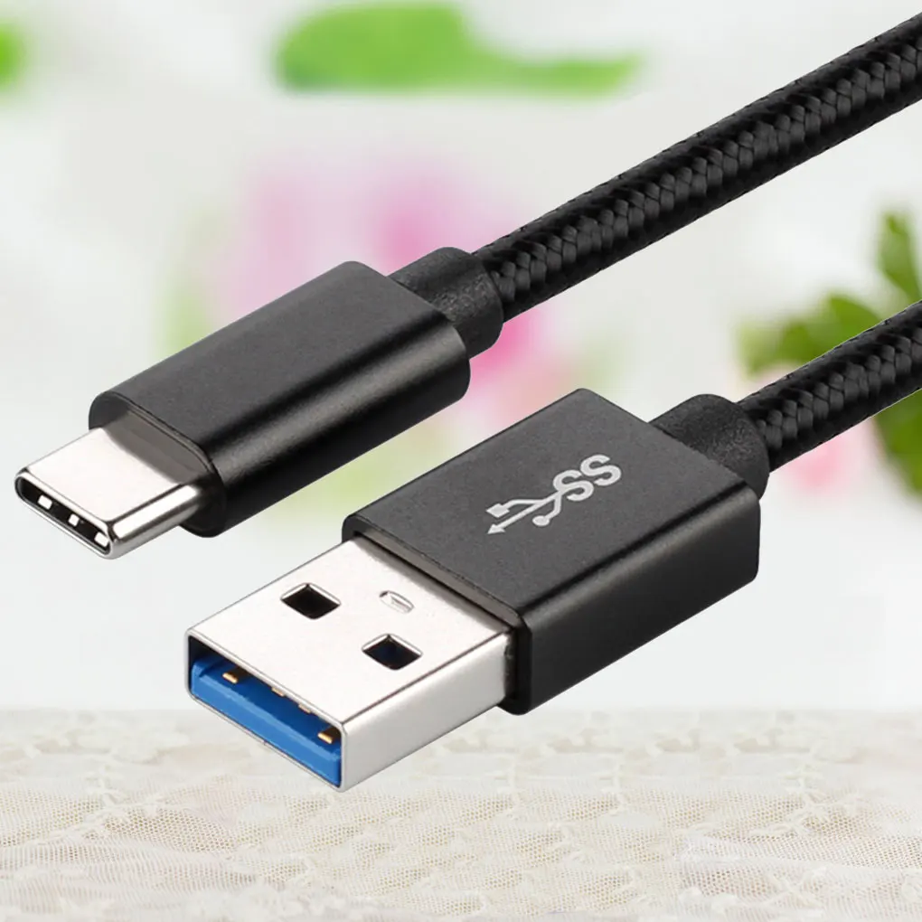 2 м type-c 3A Быстрая зарядка плетеный кабель для телефона USB 3,0 зарядное устройство для мобильного телефона USB-C шнур для передачи данных