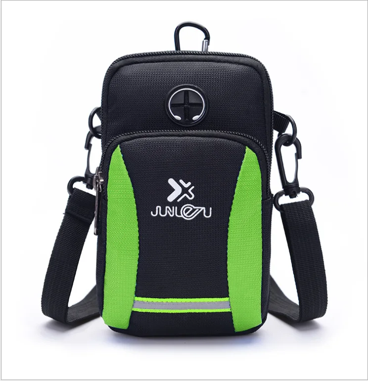 Bolsa de mensajero para exteriores, para correr, para teléfono móvil, banda para la muñeca, bolsos, soporte deportivo, funda para el brazo, bolsas Crossbody para gimnasio con orificio para auriculares