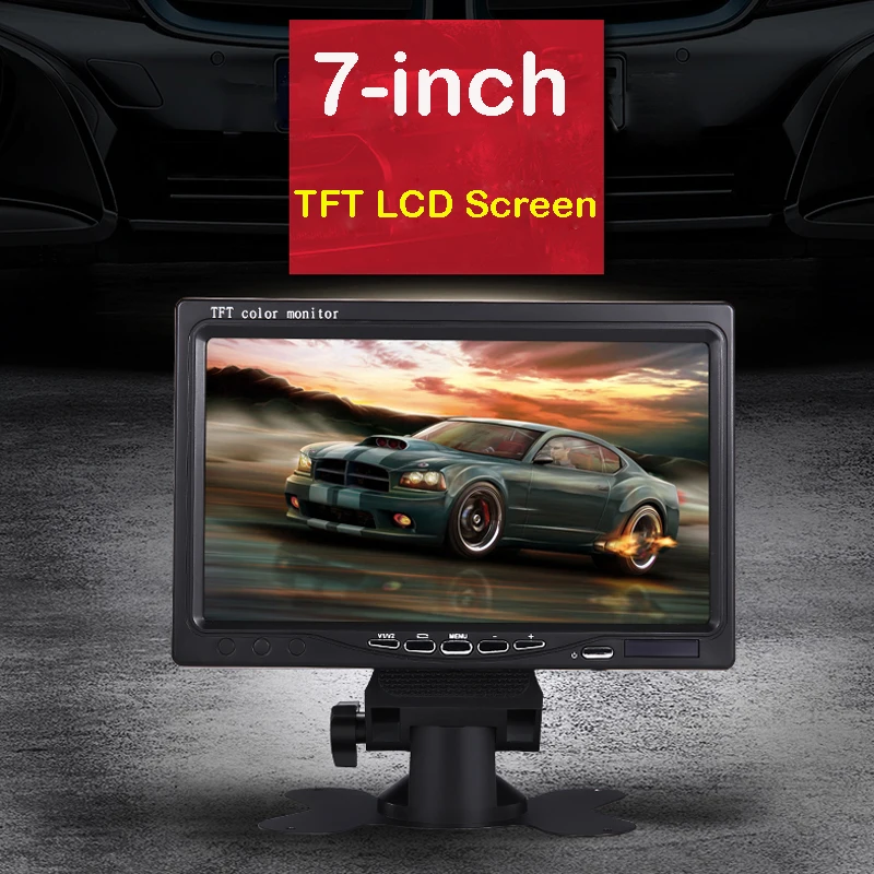 

7" LCD TV/DVD screen CCD Car Rear View Backup Reverse Parking Monitot Camera kit