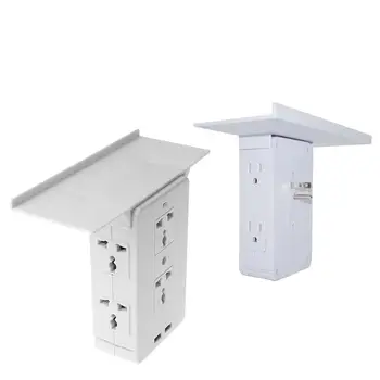 

8 Port Surge Protector Wall Outlet, 6 Electrical Outlet Extenders, 2 USB Charging Ports & Removable Built-In Shelf UL Listed