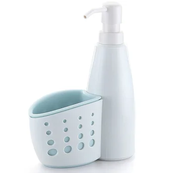 

Storage ABS Practical Sink Organizer Non Slip Soap Dispenser Kitchen Bottle Home Space Saving Bathroom Refill Pump Decorative