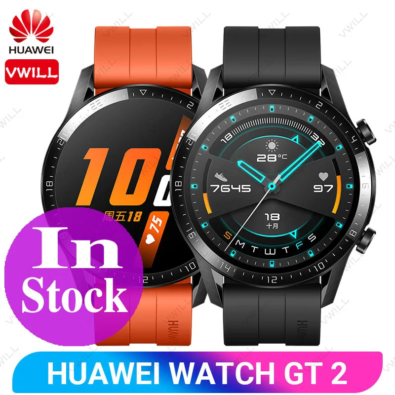 huawei Watch GT 2, умные часы Kirin A1, Bluetooth, умные часы, 5,1, срок службы батареи, кислород, пульс, спящий, 14 дней, для Android iOS