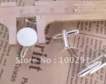 

200pcs/lot 12mm Pad Black Gun Plated tone bronze tone to select Brass CUFF LINKS Blank~ CuffLinks ~ Findings