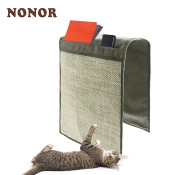 NONOR 고양이 스크래처 시살 매트 보드, 고양이 발톱 장난감, 날카로운 손톱 긁개, 소파 가구 보호대, 클로 케어