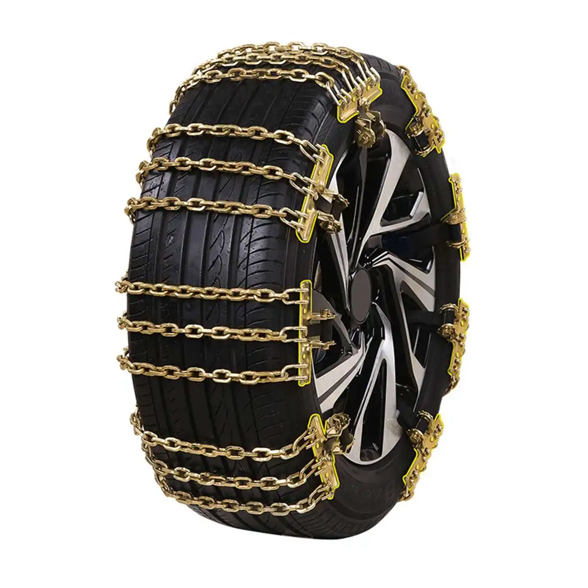 S/M/L Wear-resistant Steel Car Snow Chains Balance Design Anti-skid Chain For Ice/Snow/Mud Road Safe For Driving