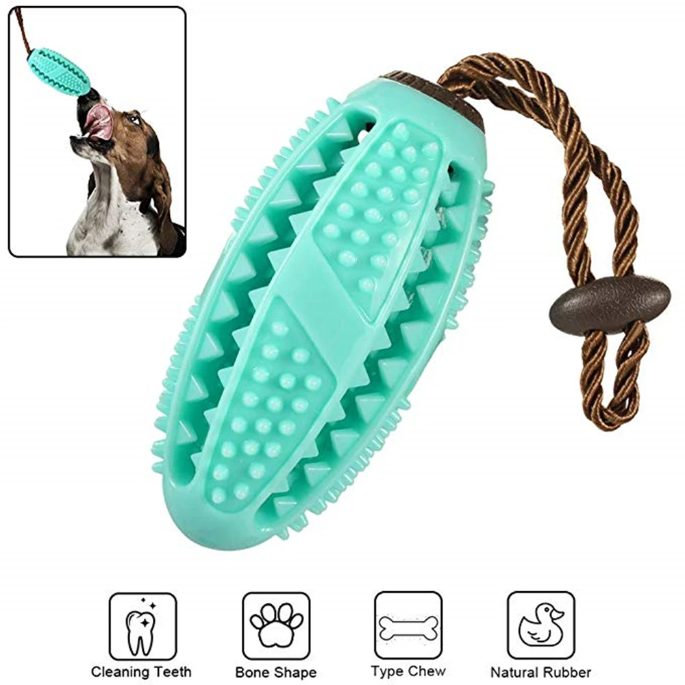 

Natural Rubber Ball Puppy Chew Toy Food Dispenser Ball Bite-Resistant Clean Teeth Dog Toys high quality pet products