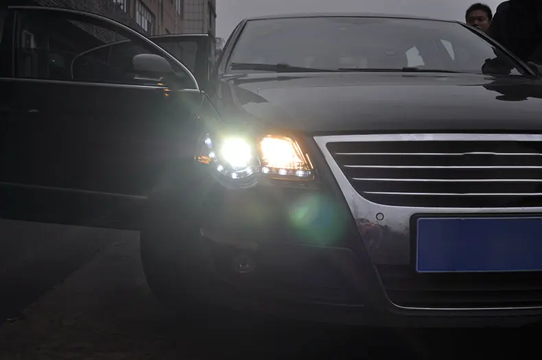 АКД Автомобиль Стайлинг фара для VW Passat фары 2007-2011 Magotan B6 светодиодный фары DRL Hid Bi Xenon авто аксессуары