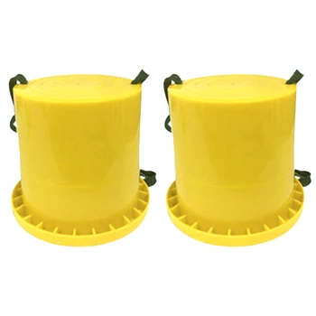 

2pcs Indoor Outdoor Stepper Toy Balance Wear Resistant Walking Cup Adjustable Rope Sports Kids Children Stackable Bucket Stilt